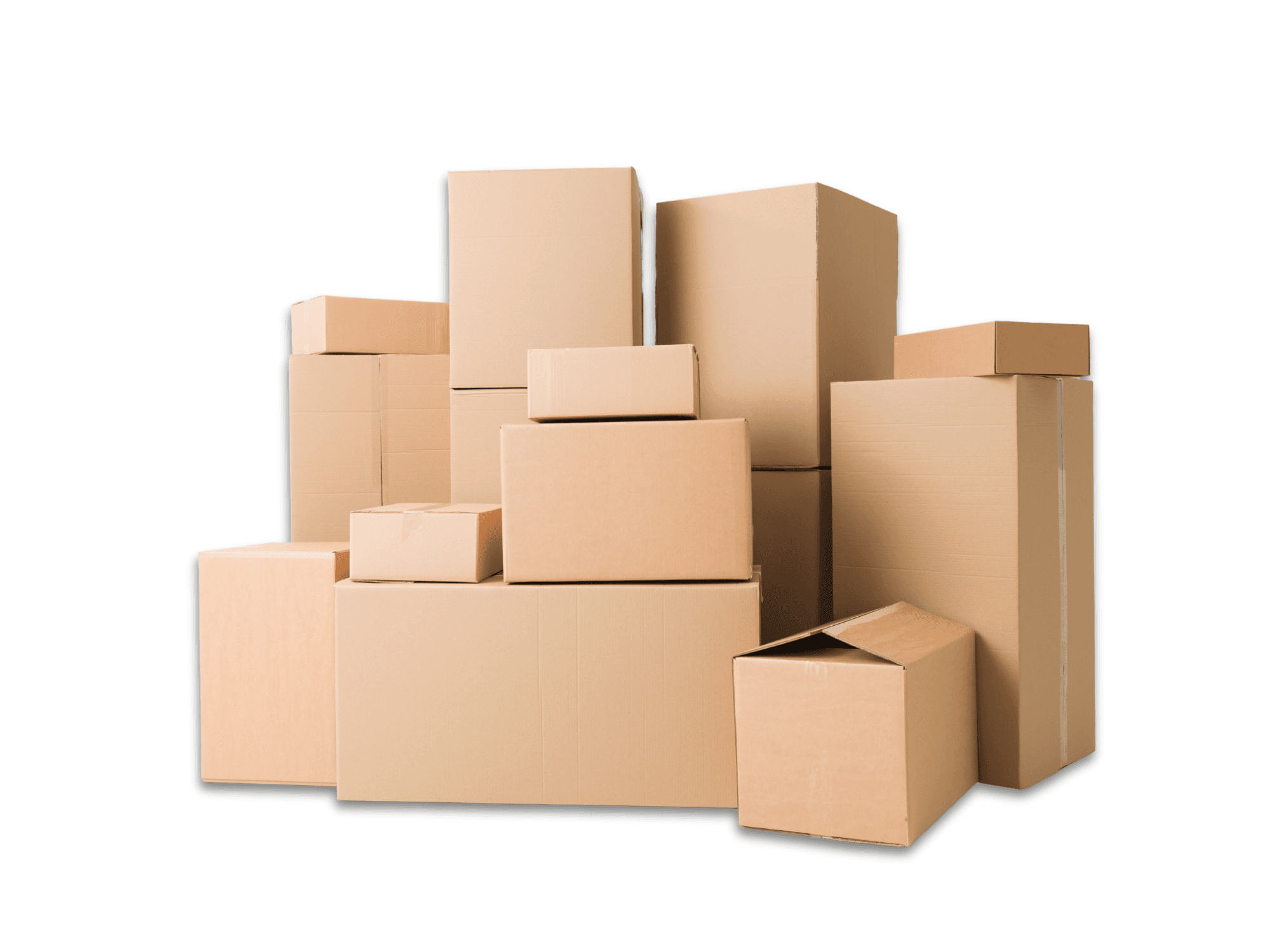 cardboard boxes