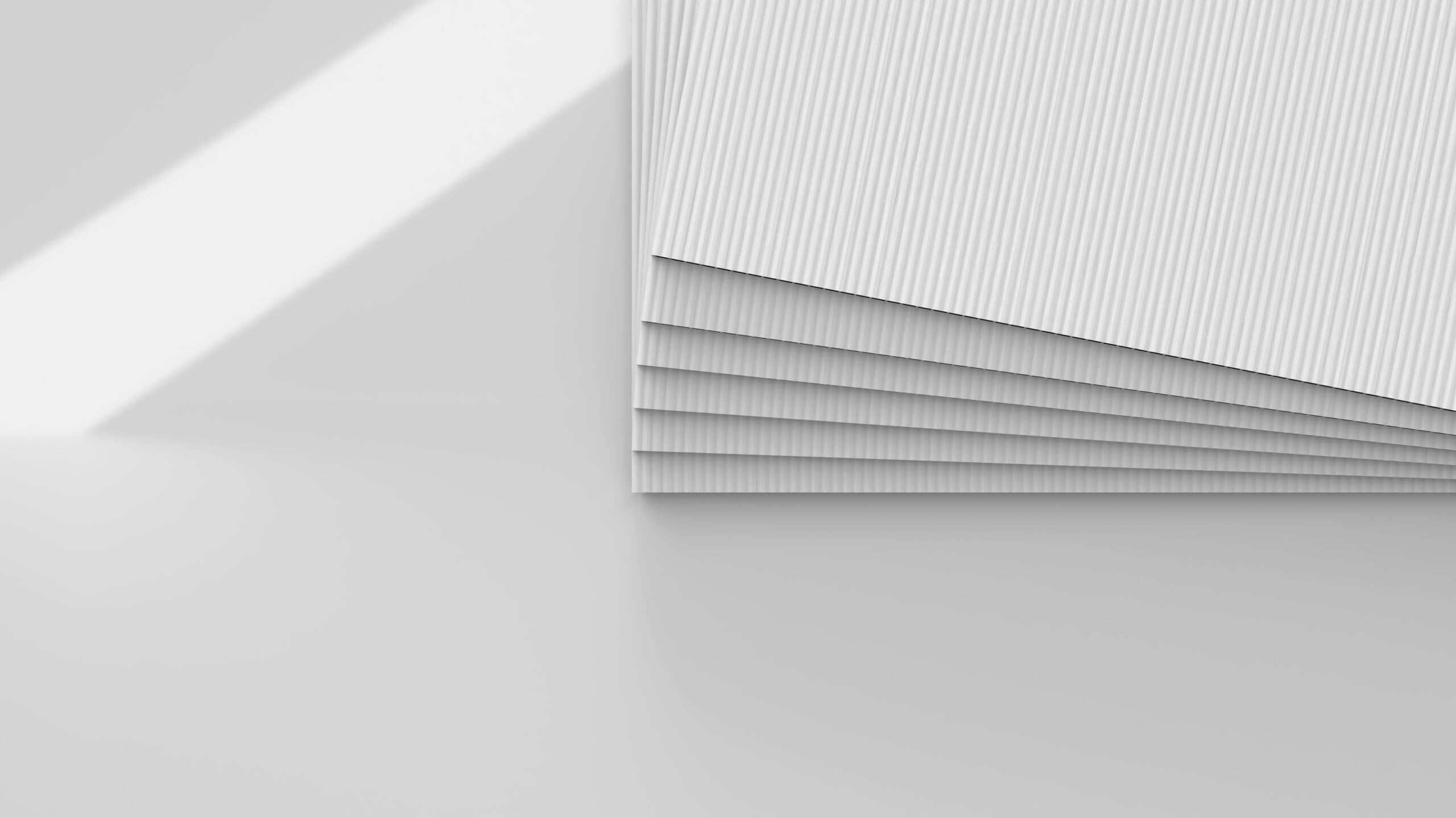 White Corflute sheets