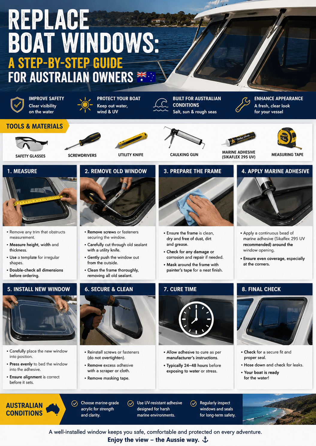How to Replace Boat Windows: A Step-by-Step Guide for Australian Owners